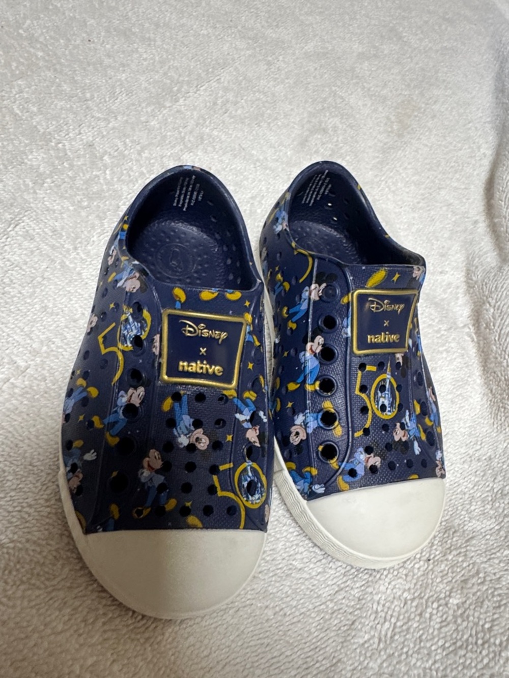 Navy Mickey Slip-On Kids Shoes